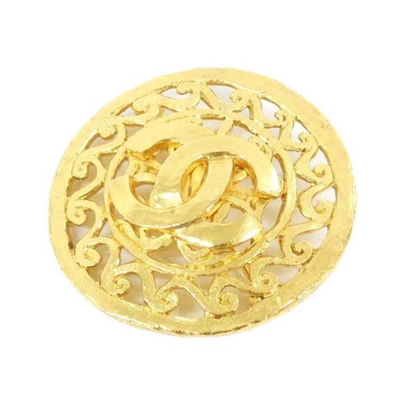 CHANEL Gold Brooch